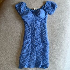 Pretty blue body conscious dress
